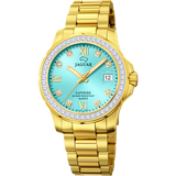 Relógio jaguar j895/5 azul pulsera de 316l de aço inoxidável, mulher