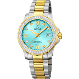 Relógio jaguar j893/5 azul pulsera de 316l de aço inoxidável, mulher