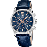 Relógio masculino jaguar acamar chronographe de cor azul. j968/2