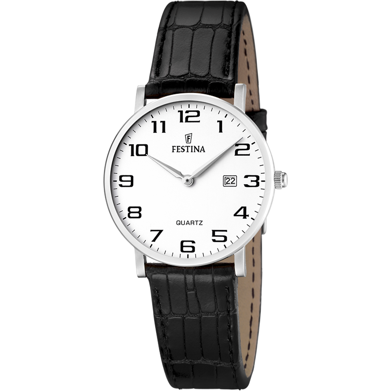 Relógio festina classics f16477/1 branco com correia de couro, mulher_PRODUCT
