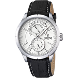 Relógio festina retro f16573/1 branco com correia de couro, homem_PRODUCT