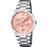 Relógio Festina Boyfriend F16716/3 Rosa com Correia de Aço, Mulher