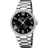 Relógio festina boyfriend f16719/2 preto com correia de aço, para mulher._PRODUCT