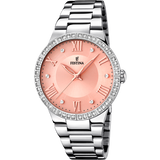 Relógio Festina Boyfriend F16719/3 Rosa com Correia de Aço, Senhora