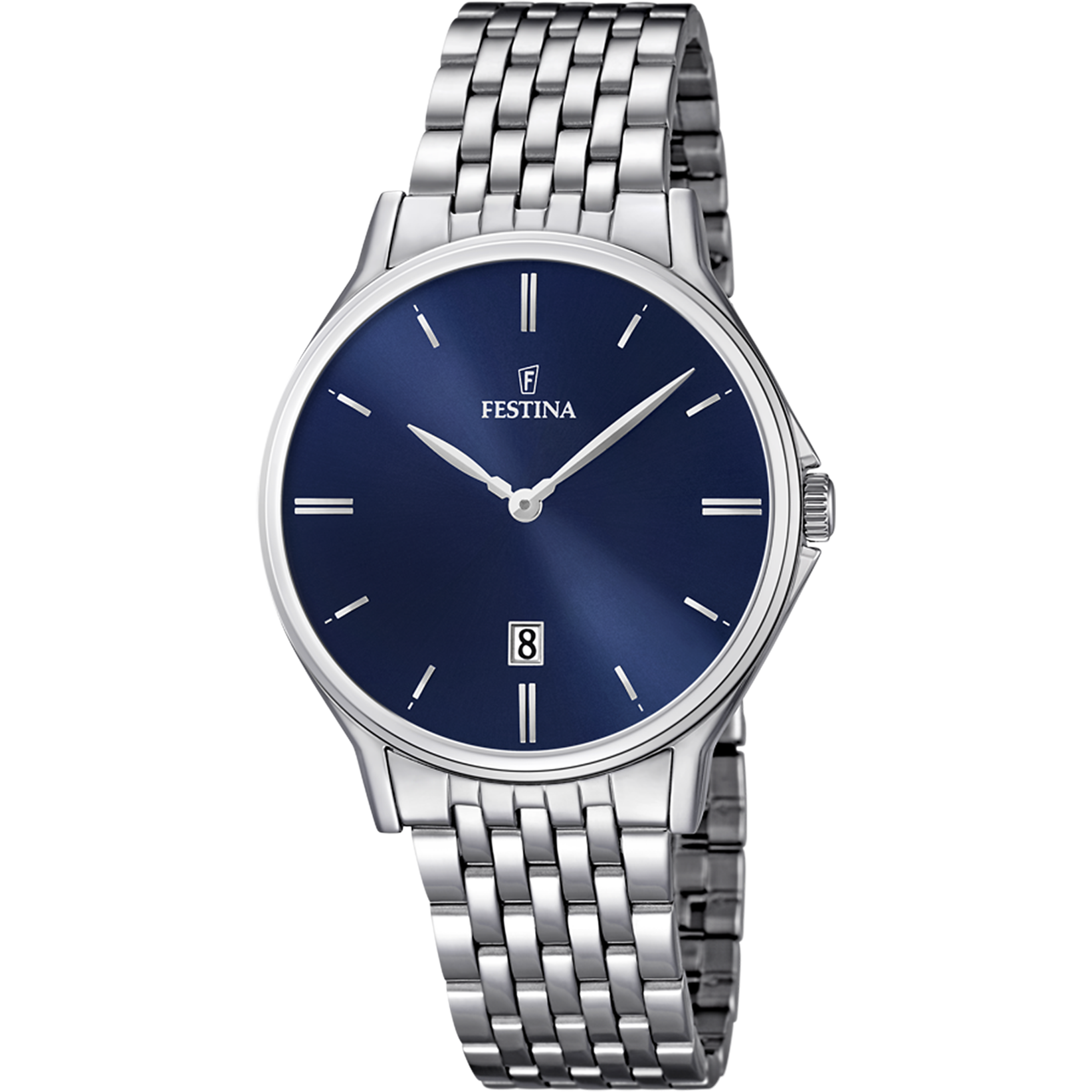 Relógio festina classics f16744/3 azul com correia de aço, homem_PRODUCT