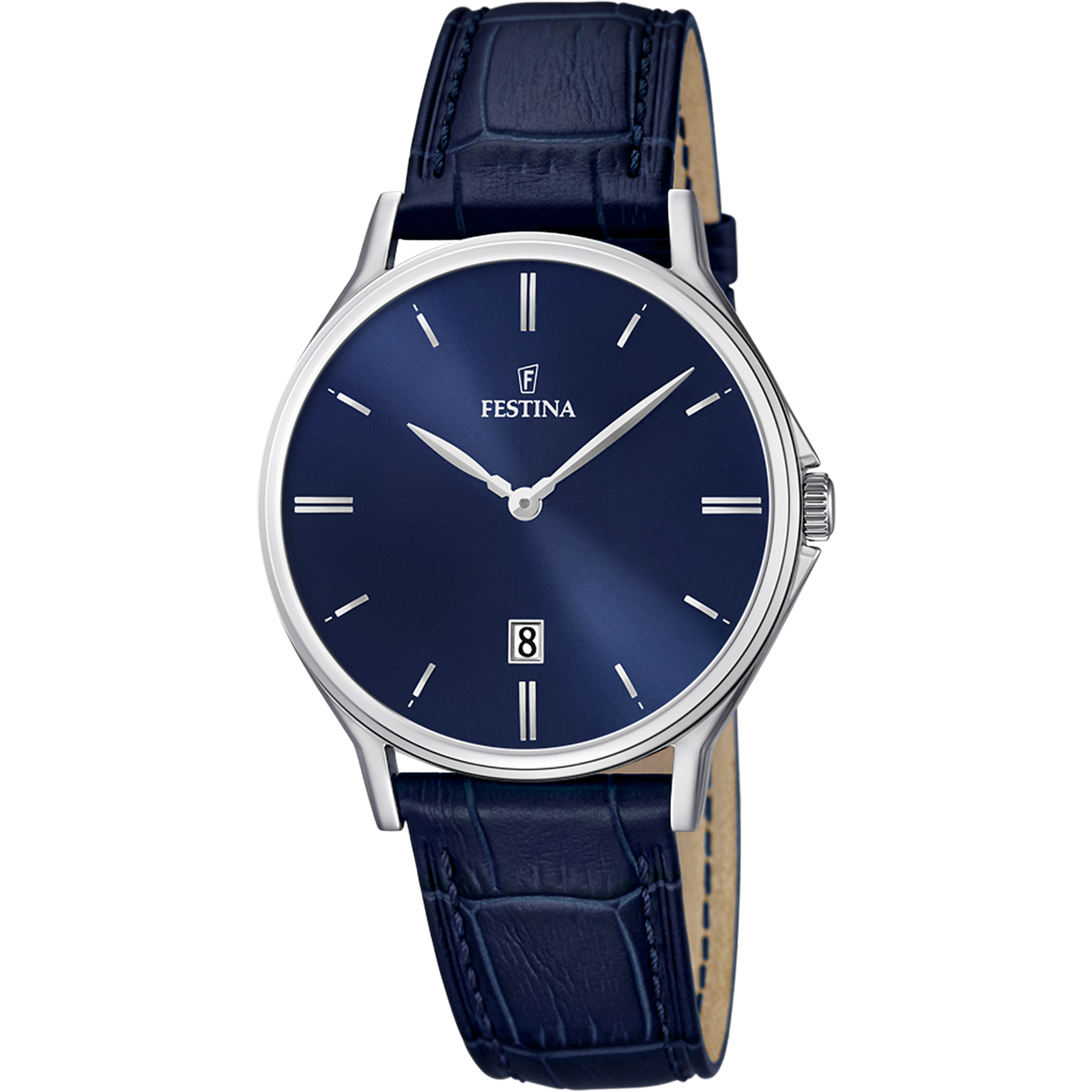 Relógio festina classics f16745/3 azul com correia de couro, homem_PRODUCT