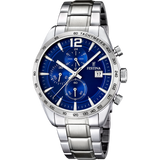Relógio festina timeless chronograph f16759/3 azul pulseira de aço, homem_PRODUCT