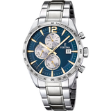 Relógio Festina F16759/7 Azul com Bracelete de Aço, Homem