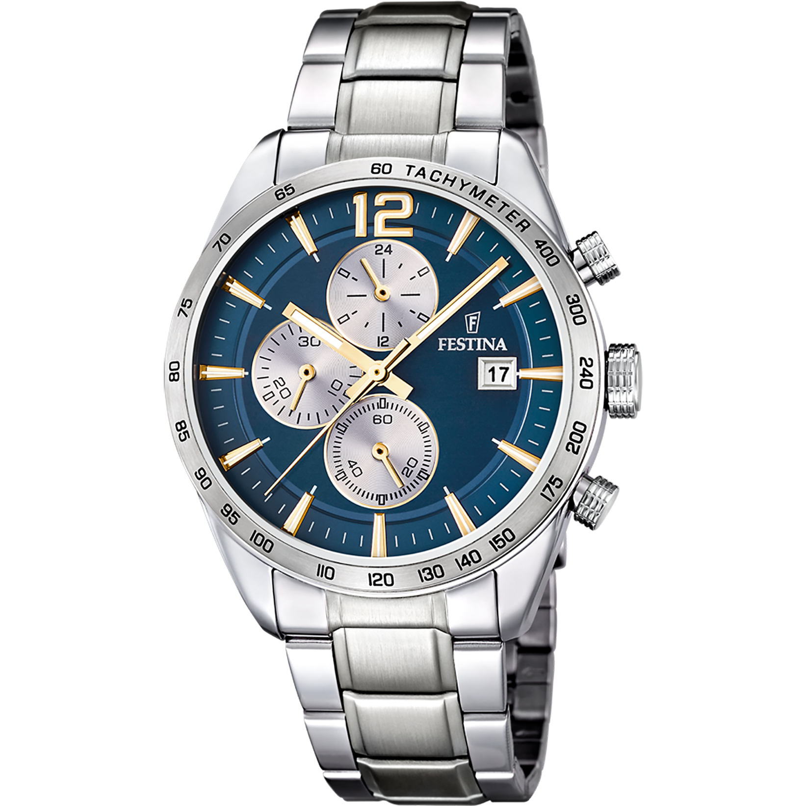 Relógio festina f16759/7 azul com correia de aço, homem_PRODUCT