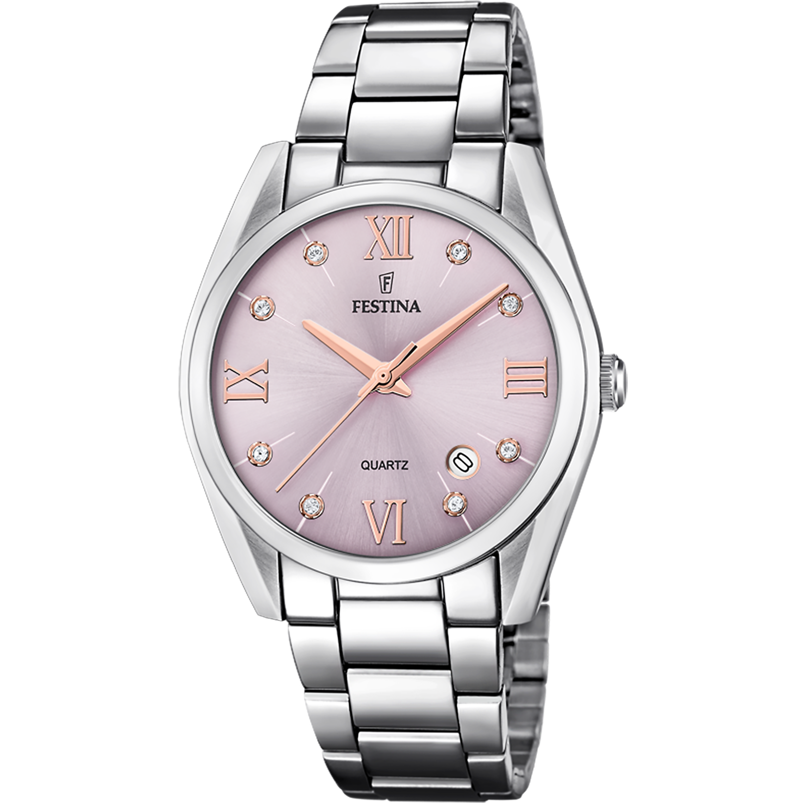 Relógio festina boyfriend f16790/d bordô correia de aço, mulher_PRODUCT