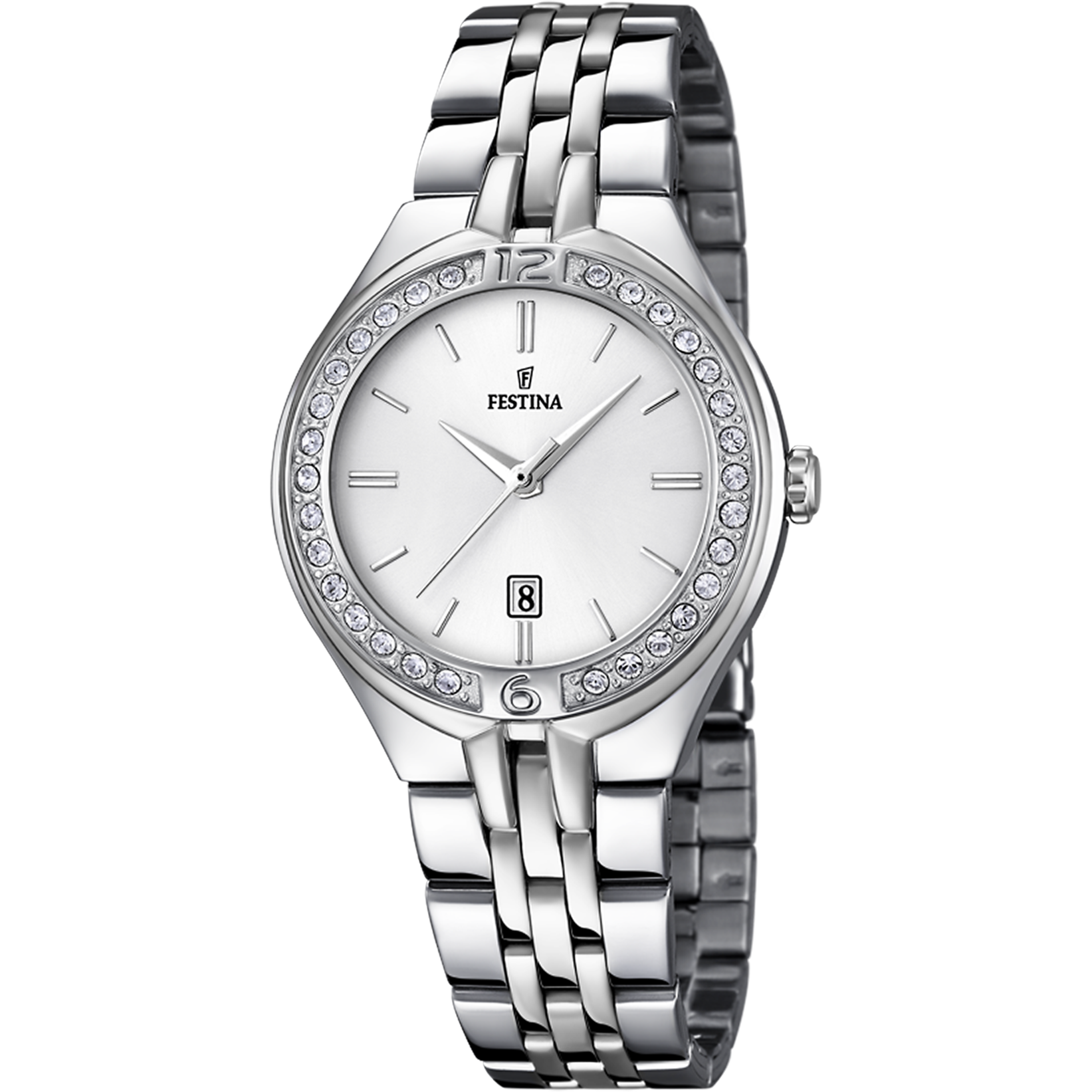 Relógio festina mademoiselle f16867/1 prateado com correia de aço, mulher_PRODUCT