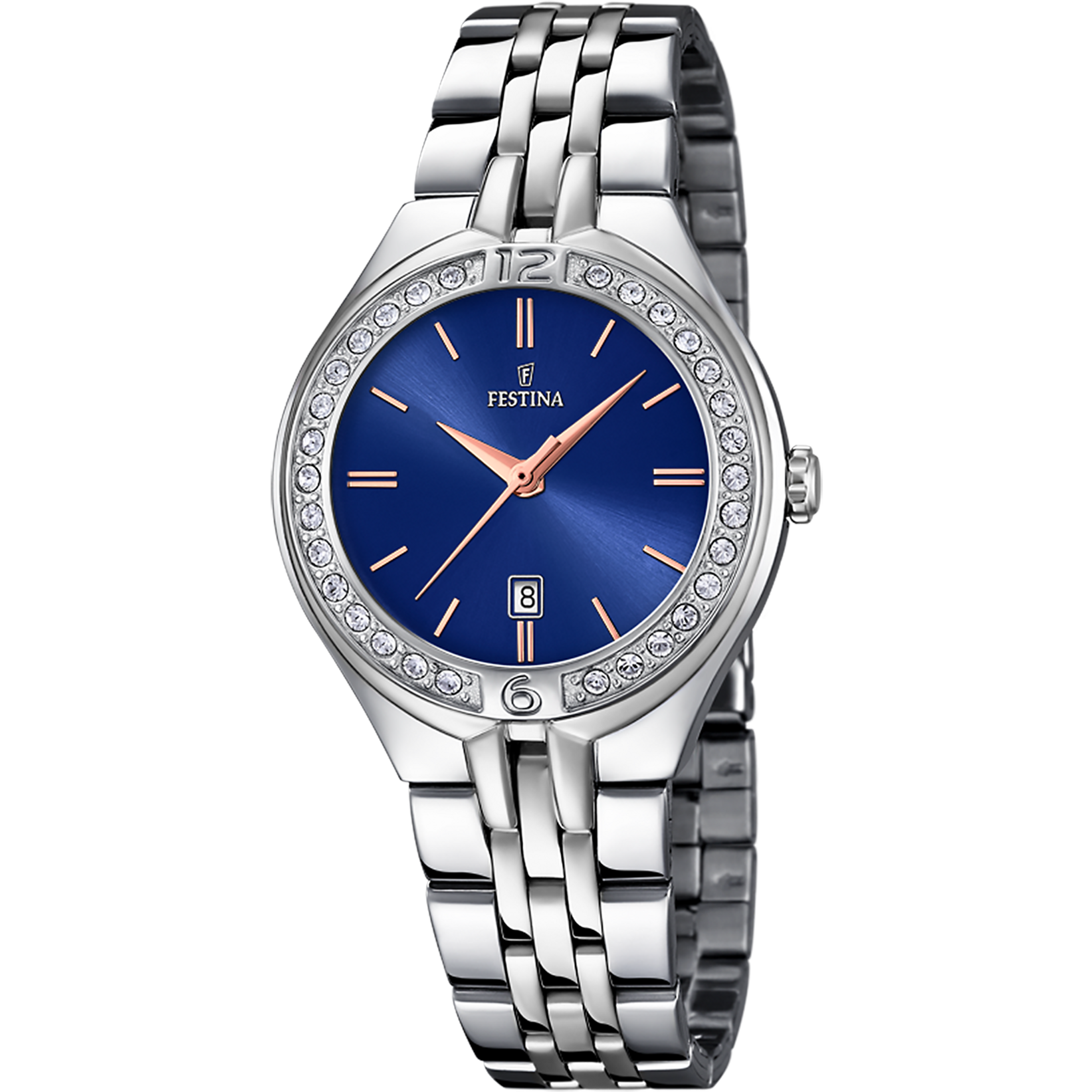 Relógio festina mademoiselle f16867/5 azul pulsera de de aço inoxidável, mulher_PRODUCT