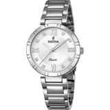 Relógio Festina Mademoiselle F16936/A prateado com bracelete de aço, mulher