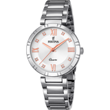 Relógio festina mademoiselle f16936/b prateado com correia de aço, mulher_PRODUCT