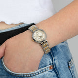 Relógio festina mademoiselle f16937/b dourado com correia de aço, mulher_LIFESTYLE