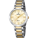 Relógio festina mademoiselle f16937/b dourado com correia de aço, mulher_PRODUCT