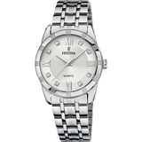 Relógio Festina Mademoiselle F16940/A Prateado com Bracelete de Aço, Mulher