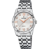 Relógio festina mademoiselle f16940/b prateado com correia de aço, mulher._PRODUCT