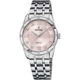 Relógio Festina Mademoiselle F16940/C rosa com bracelete de aço, mulher