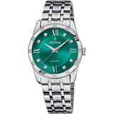 Relógio Festina F16940/F Verde com Correia de Aço Inoxidável 316L, Mulher