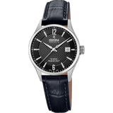 Relógio festina swiss made f20009/4 preto com correia de couro, mulher._PRODUCT