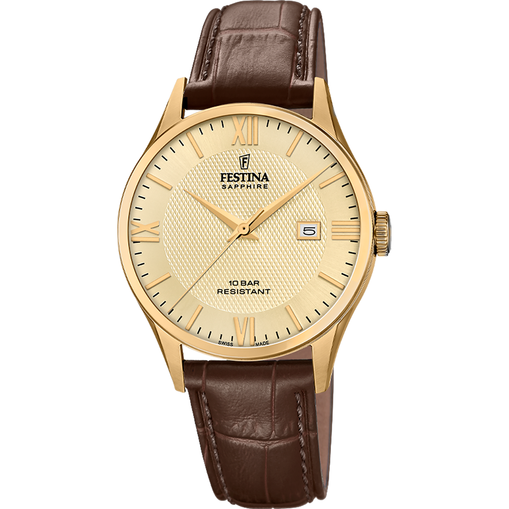Relógio festina swiss made f20010/5 bege homem_PRODUCT
