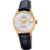 Relógio festina swiss made f20011/1 prateado com pulseira de couro, mulher_PRODUCT
