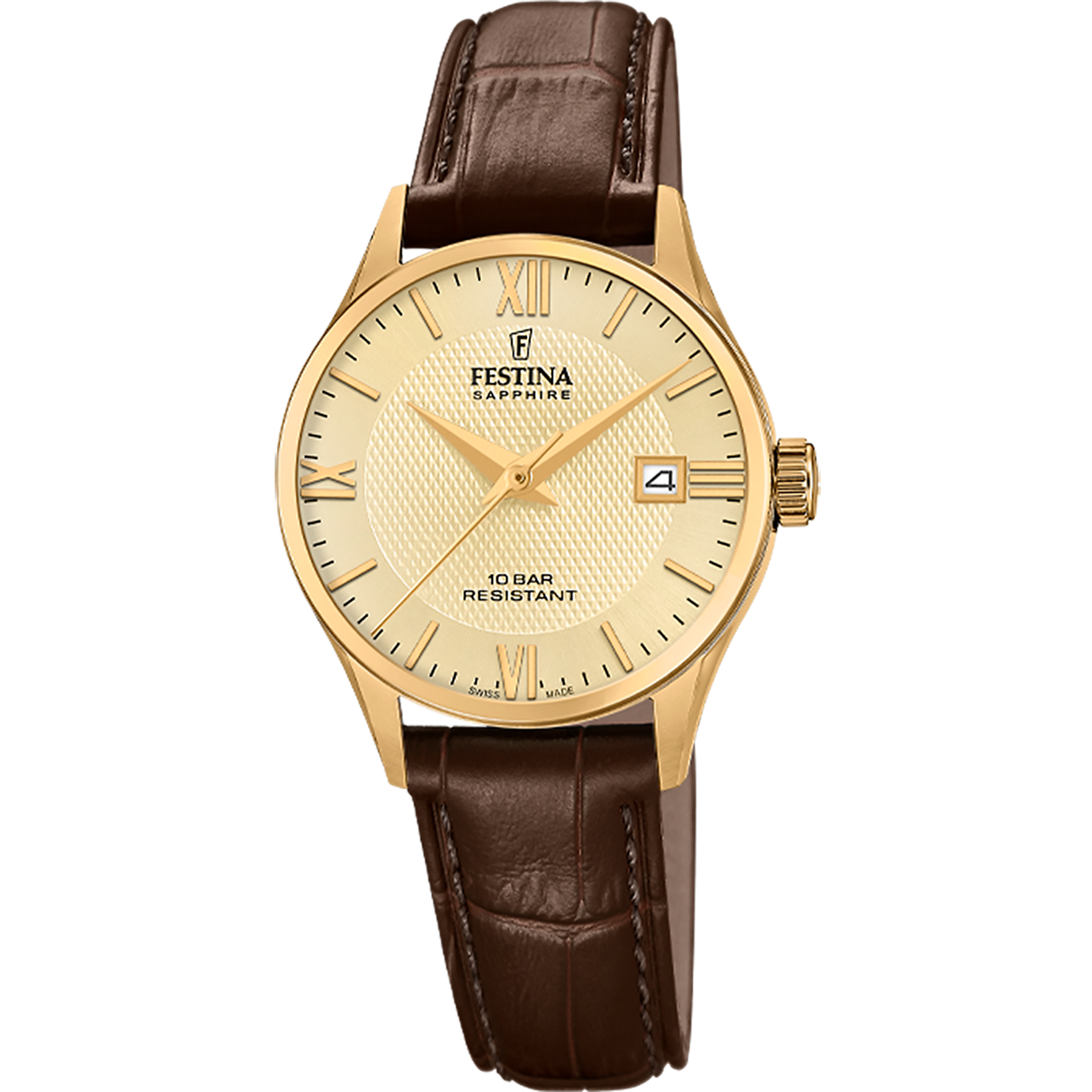 Relógio festina swiss made f20011/6 bege mulher_PRODUCT