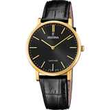 Relógio festina swiss made f20016/3 preto com correia de couro, masculino_PRODUCT