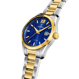 Relógio festina swiss swiss made f20027/2 azul pulsera de 316l de aço inoxidável, homem