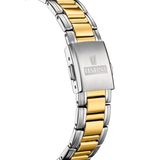 Relógio festina swiss swiss made f20027/2 azul pulsera de 316l de aço inoxidável, homem