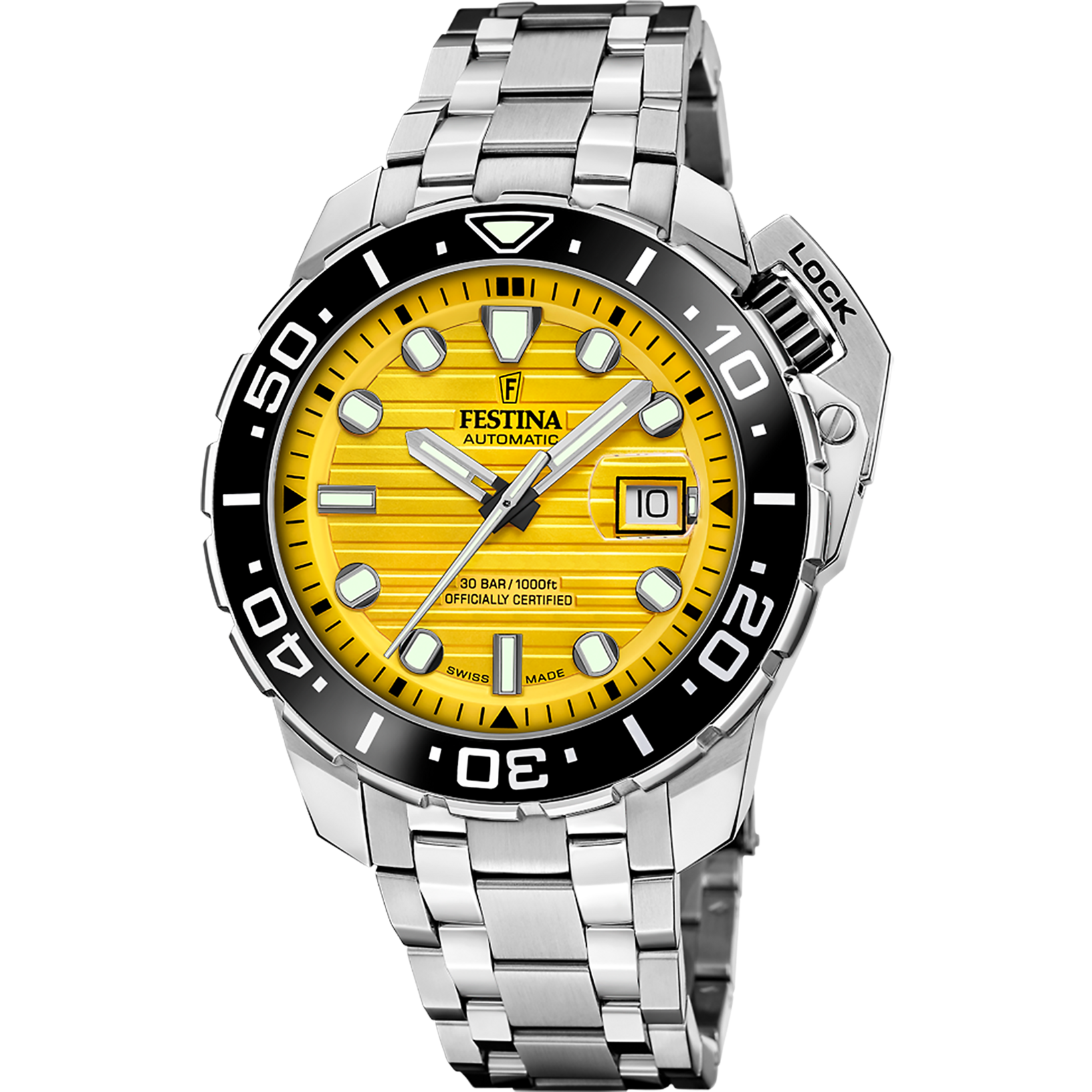 Relógio festina swiss f20043/1 amarelo homem_PRODUCT