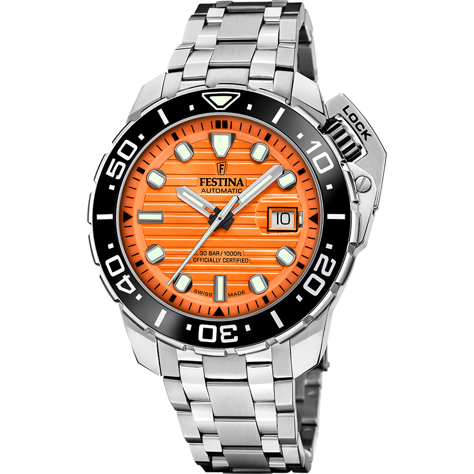 Relógio festina swiss f20043/3 laranja homem_PRODUCT