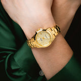 Relógio festina swiss made f20050/2 bege pulsera de 316l de aço inoxidável, mulher_LIFESTYLE