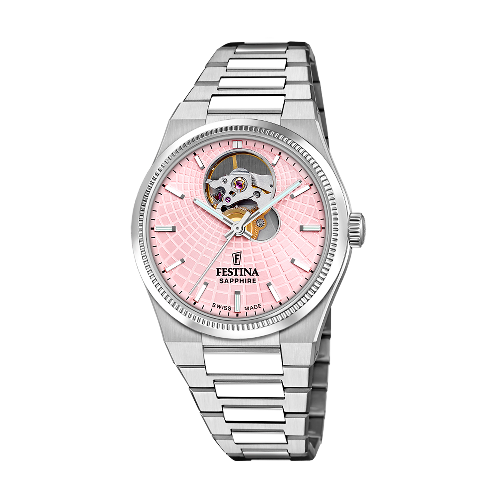 Relógio festina swiss made f20054/2 prata cinza mulher_PRODUCT