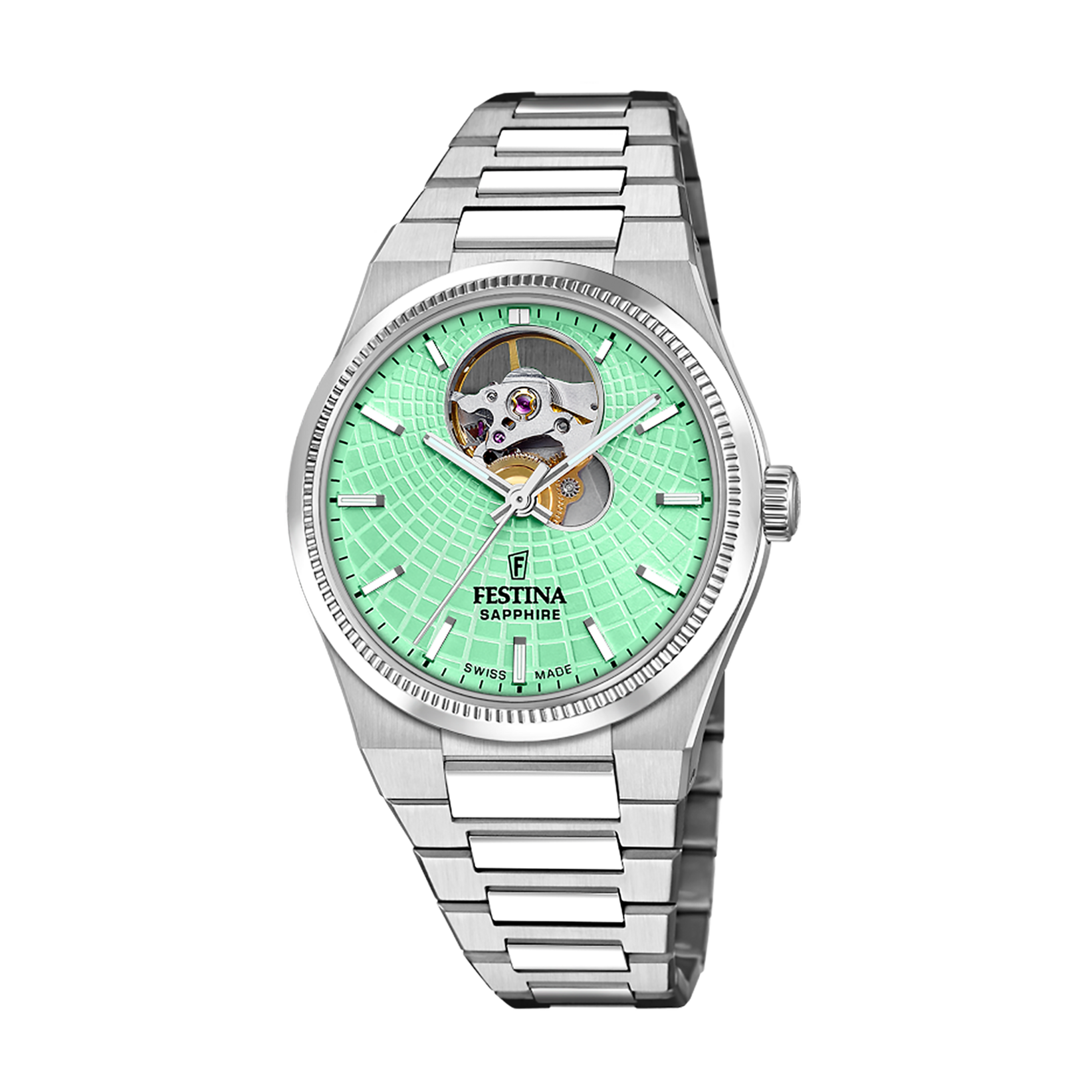 Relógio feminino festina swiss made rivé f20054/3 verde_PRODUCT