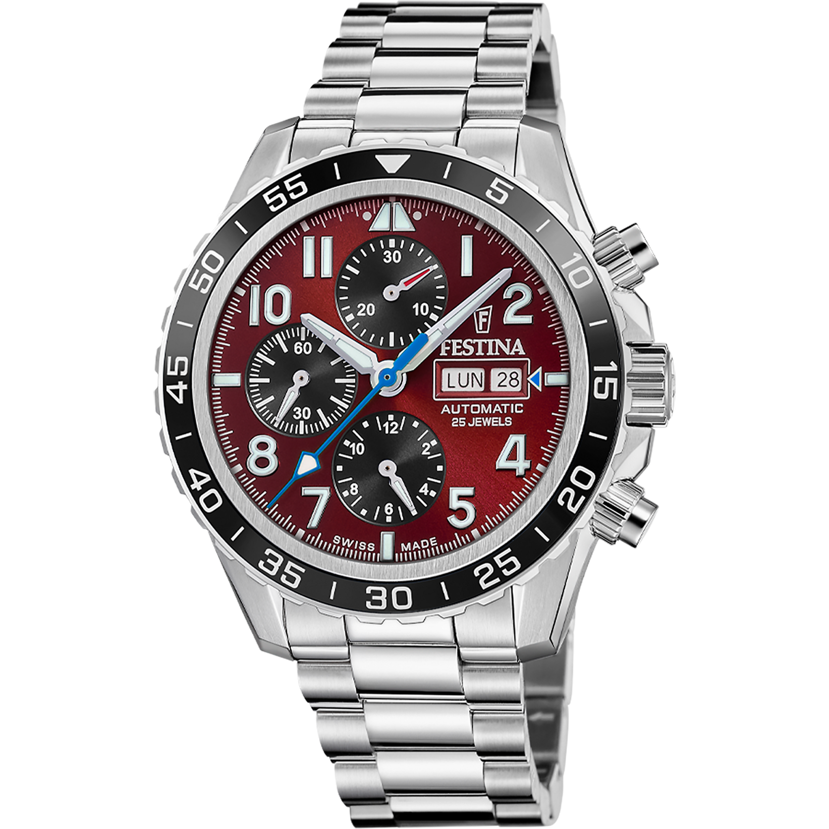 Relógio festina swiss made f20055/5 vermelho homem_PRODUCT
