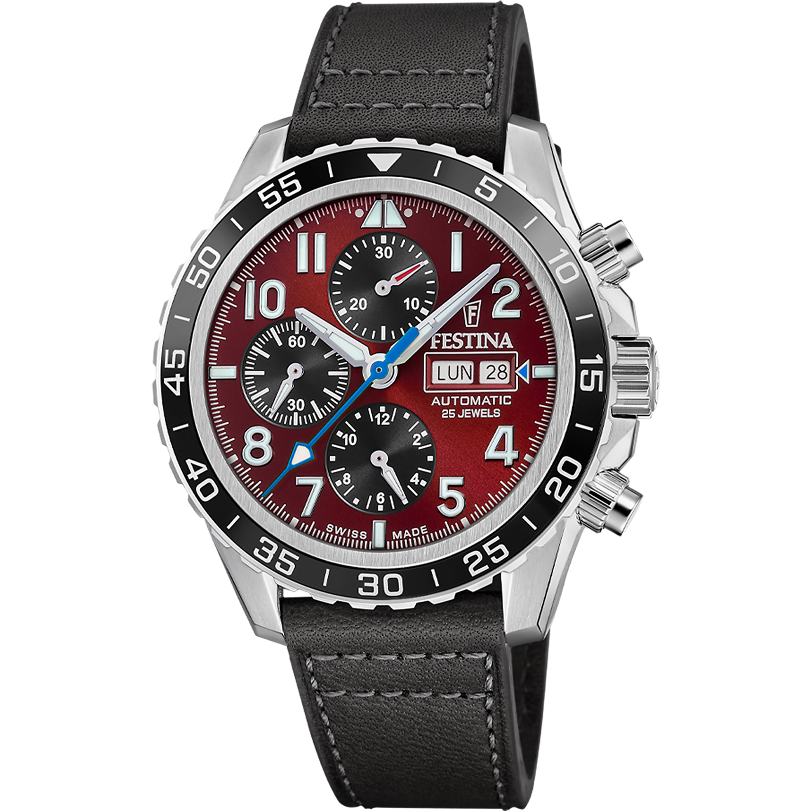 Relógio festina swiss made f20056/4 vermelho homem_PRODUCT