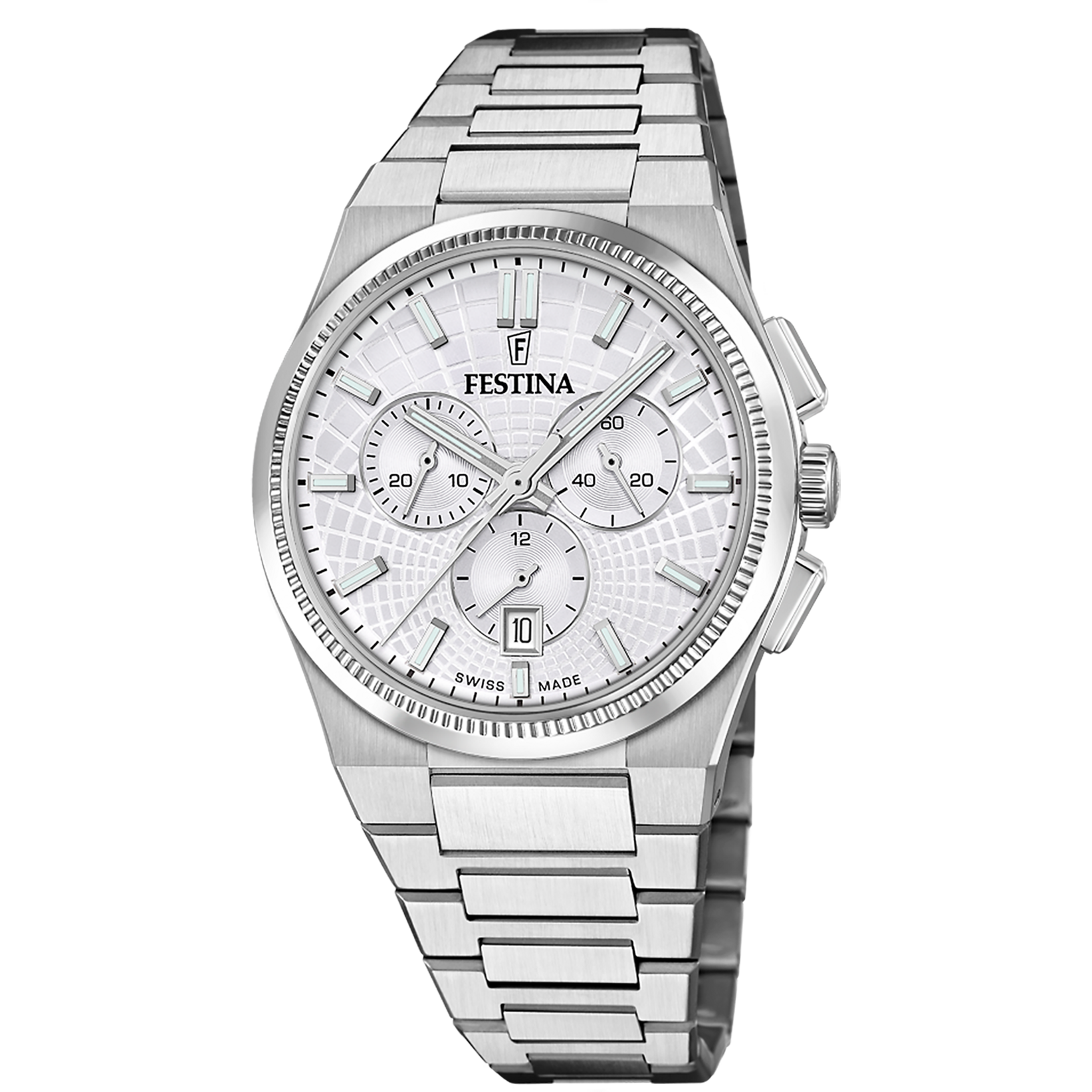 Relógio masculino festina swiss made rivé f20059/1 prateado_PRODUCT