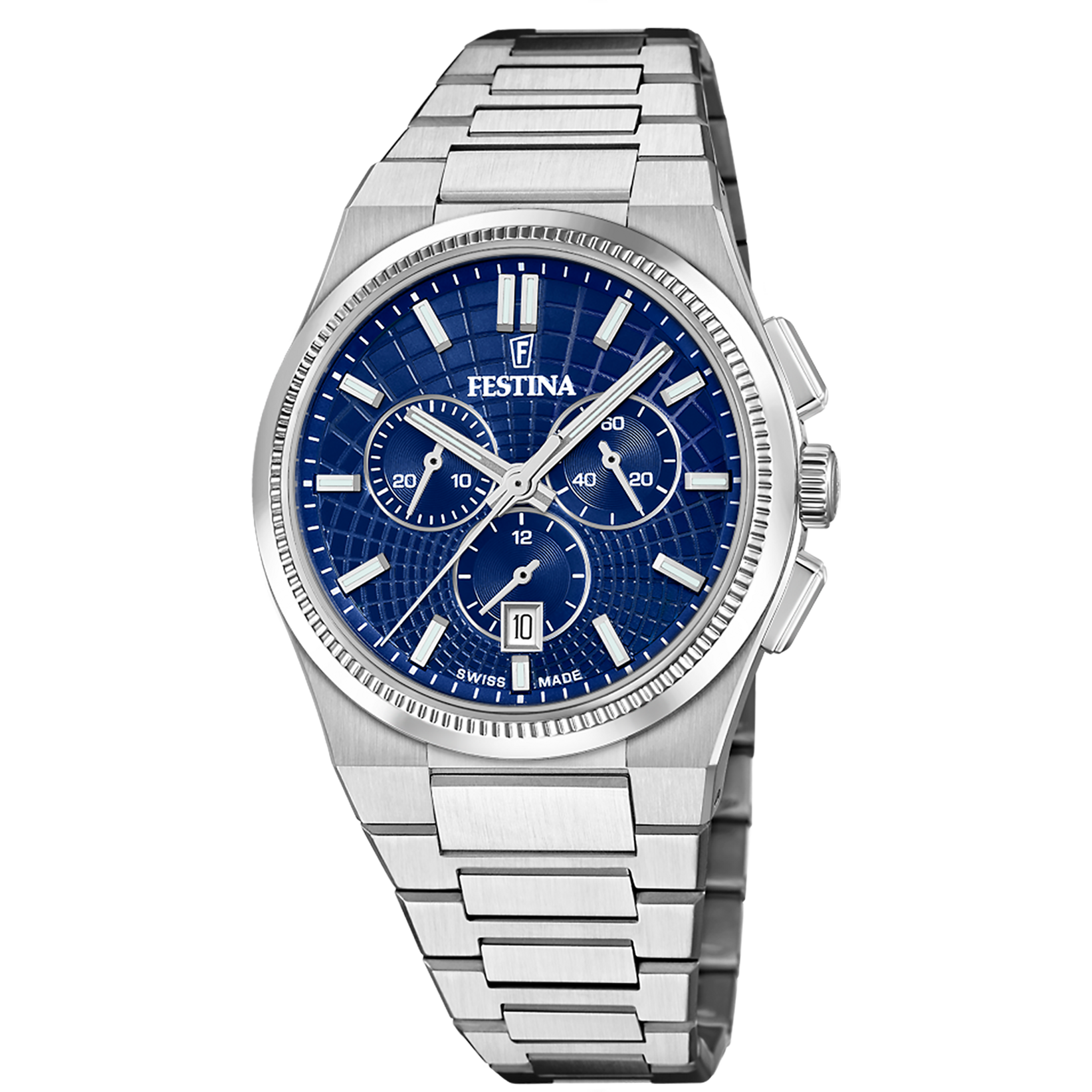Relógio masculino festina swiss made rivé f20059/2 azul_PRODUCT