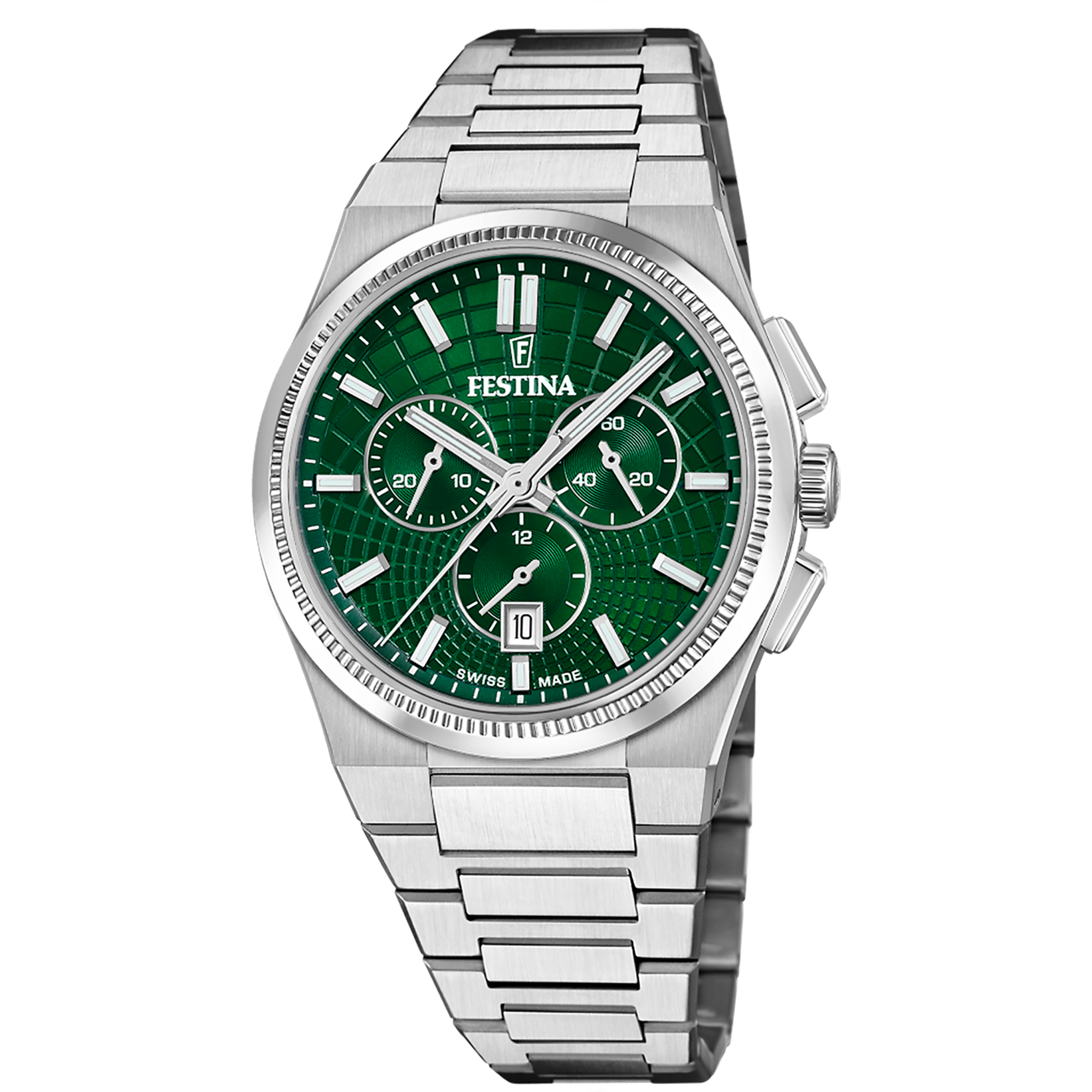 Relógio masculino festina swiss made rivé f20059/3 verde_PRODUCT