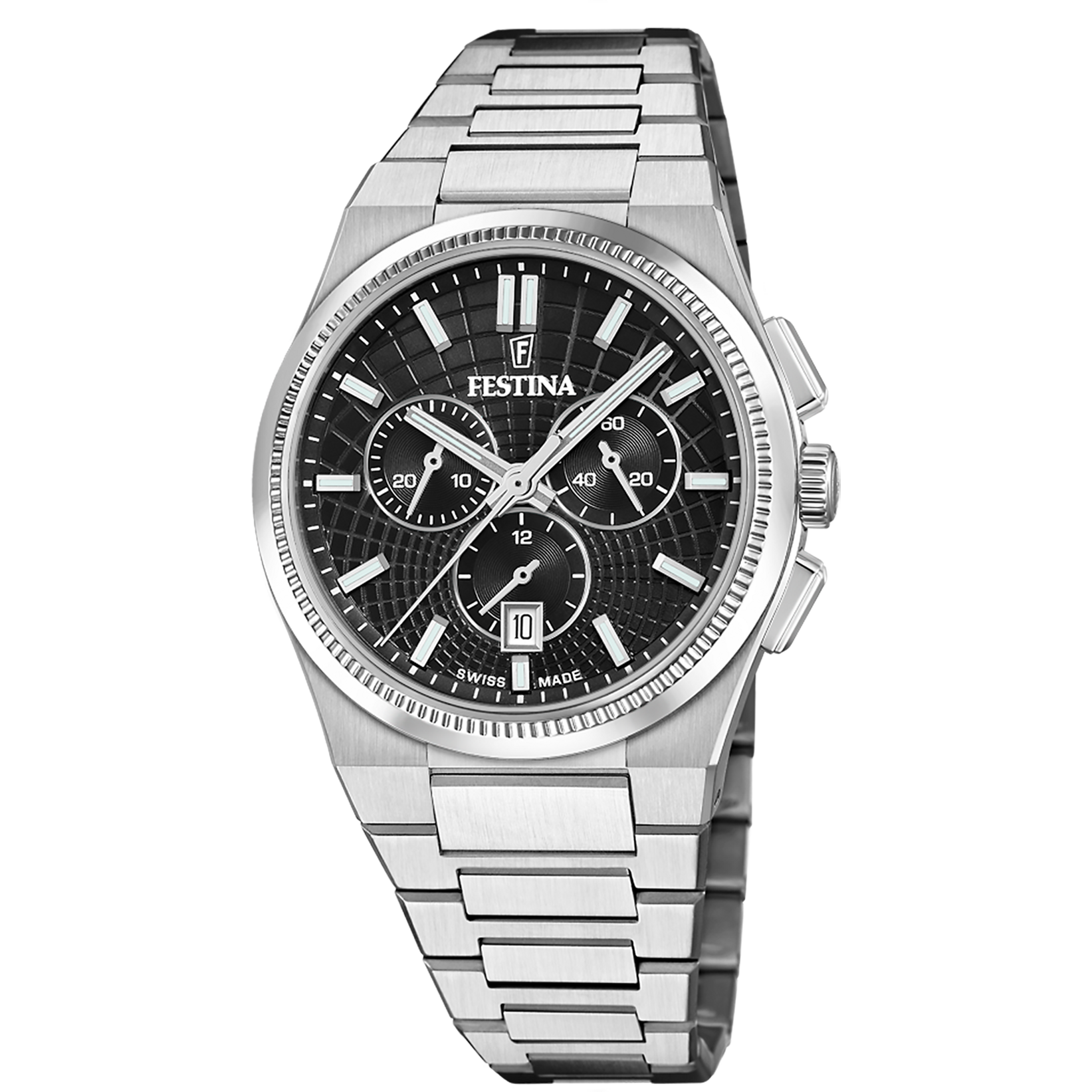 Relógio masculino festina swiss made rivé f20059/4 preto_PRODUCT