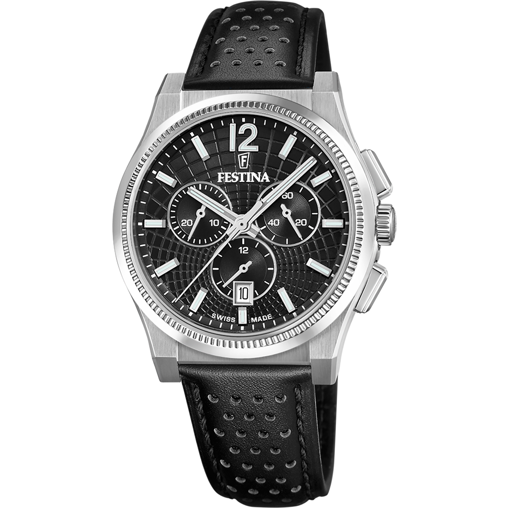 Relógio masculino festina swiss made rivé f20060/4 preto_PRODUCT