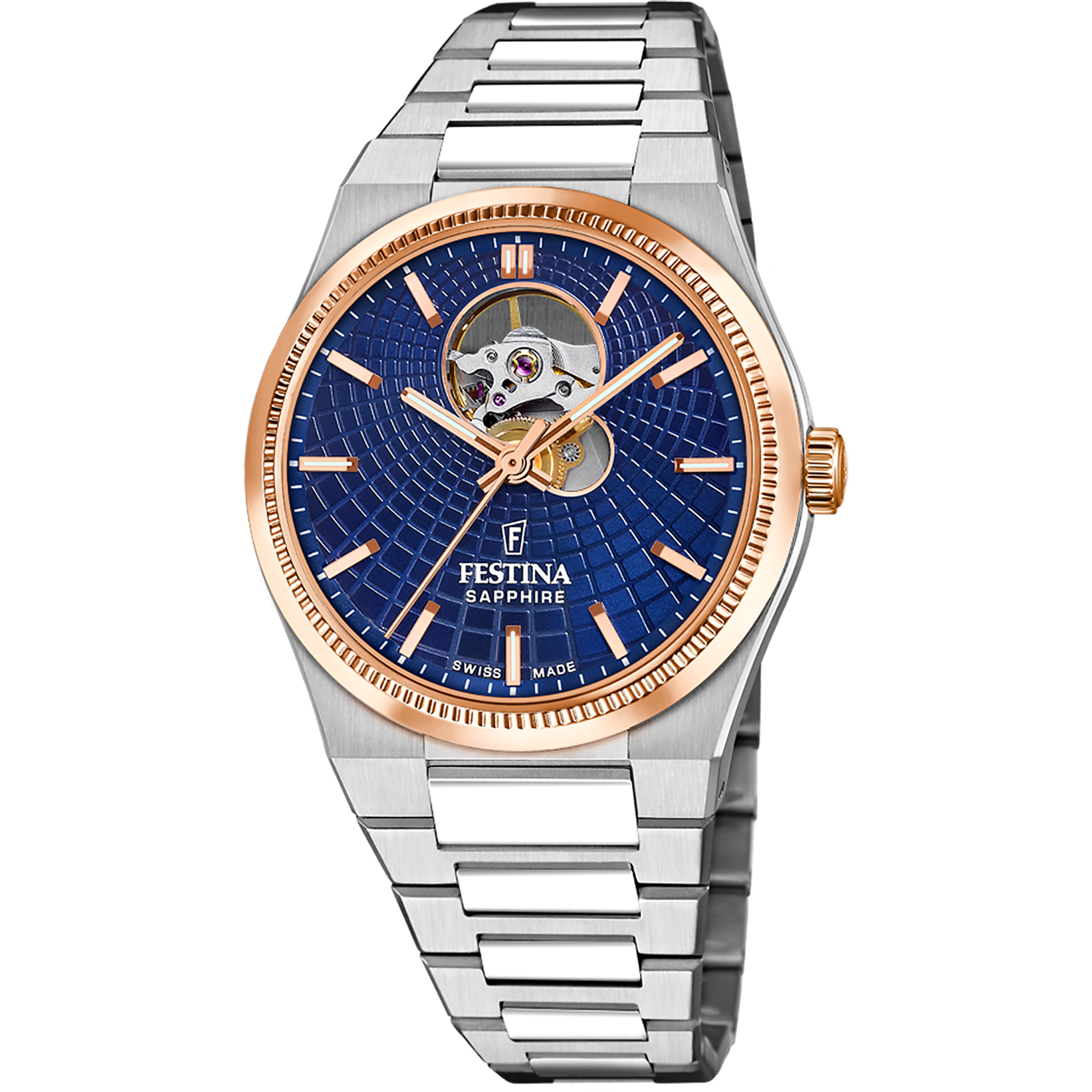 Relógio masculino festina swiss made rivé f20061/2 azul_PRODUCT