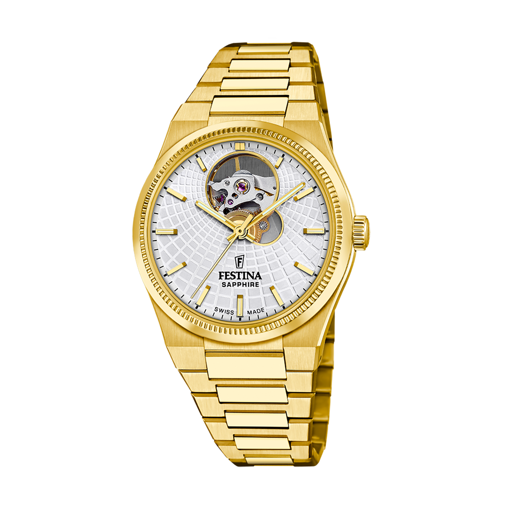 Relógio feminino festina swiss made rivé f20064/1 prateado_PRODUCT