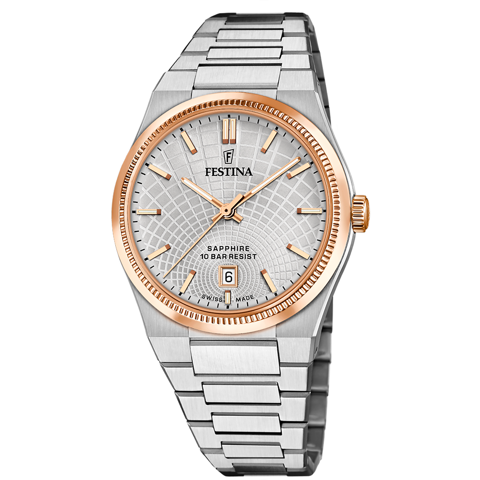 Relógio masculino festina swiss made rivé f20065/1 prateado_PRODUCT