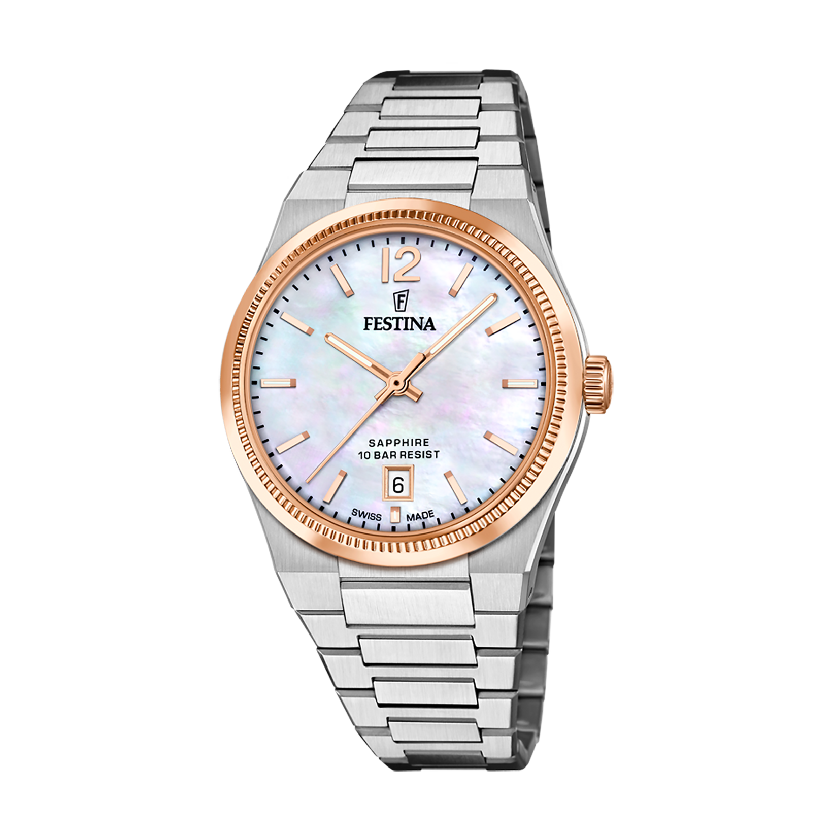 Relógio feminino festina swiss made rivé f20066/1 bege_PRODUCT