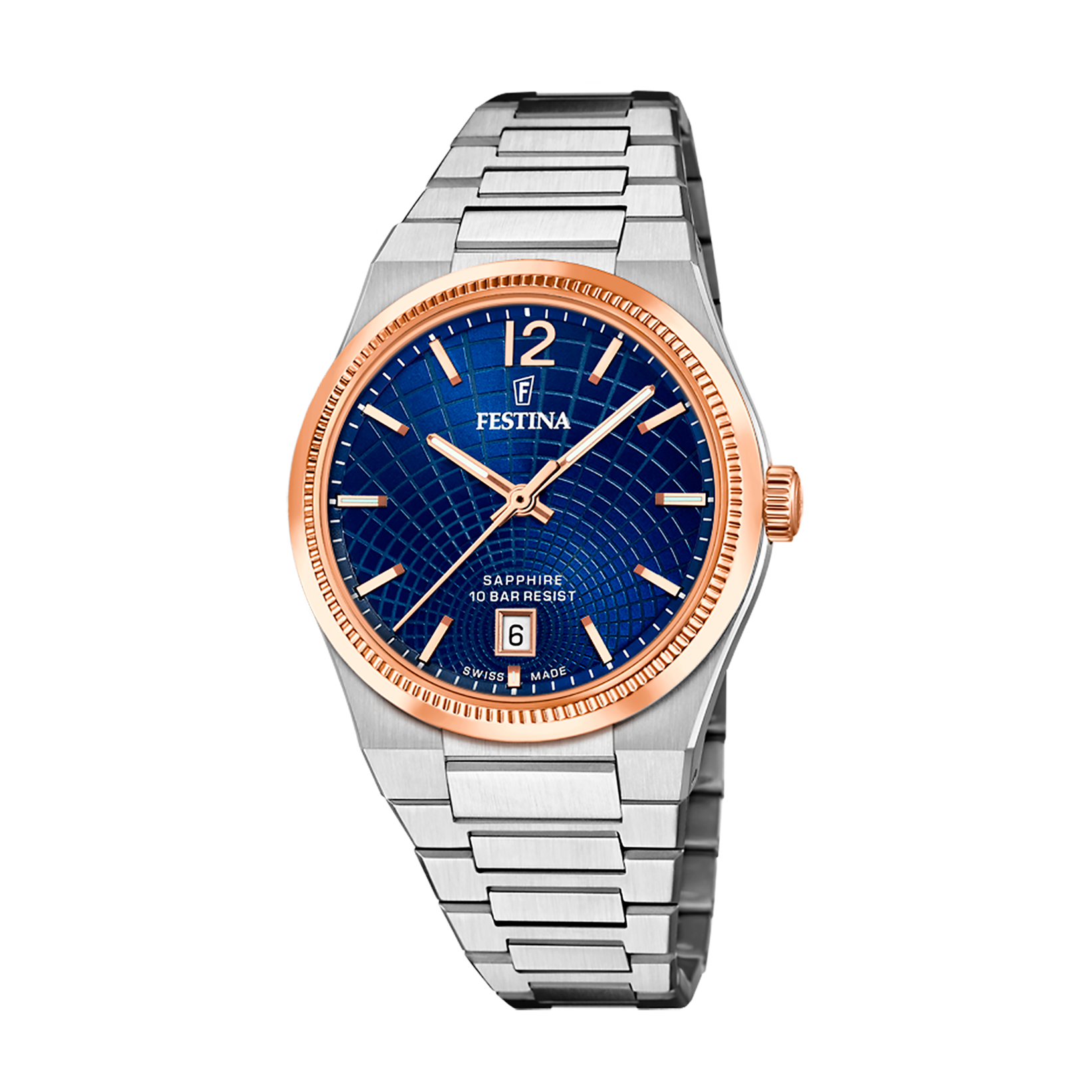 Relógio feminino festina swiss made rivé f20066/3 azul_PRODUCT