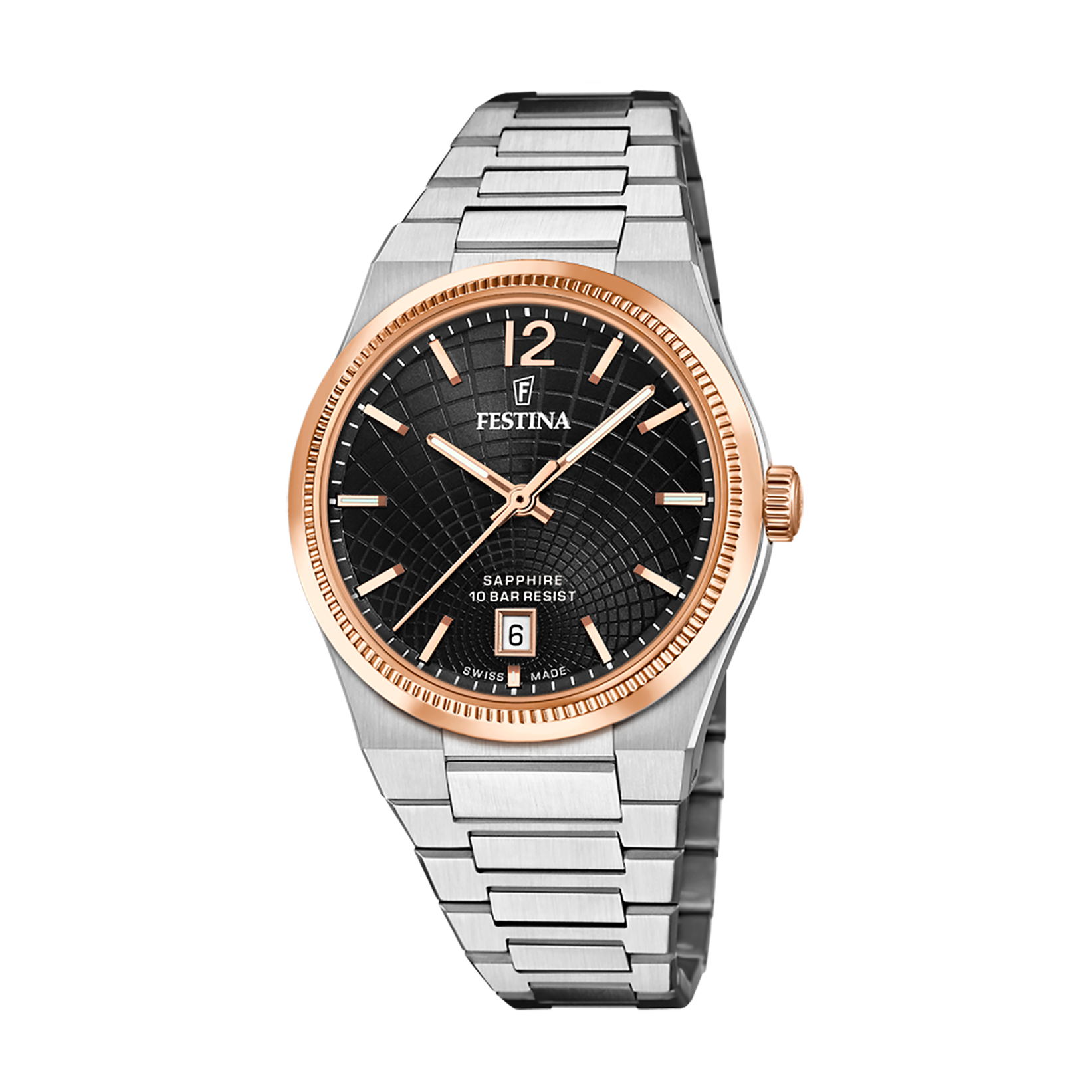 Relógio feminino festina swiss made rivé f20066/4 preto_PRODUCT