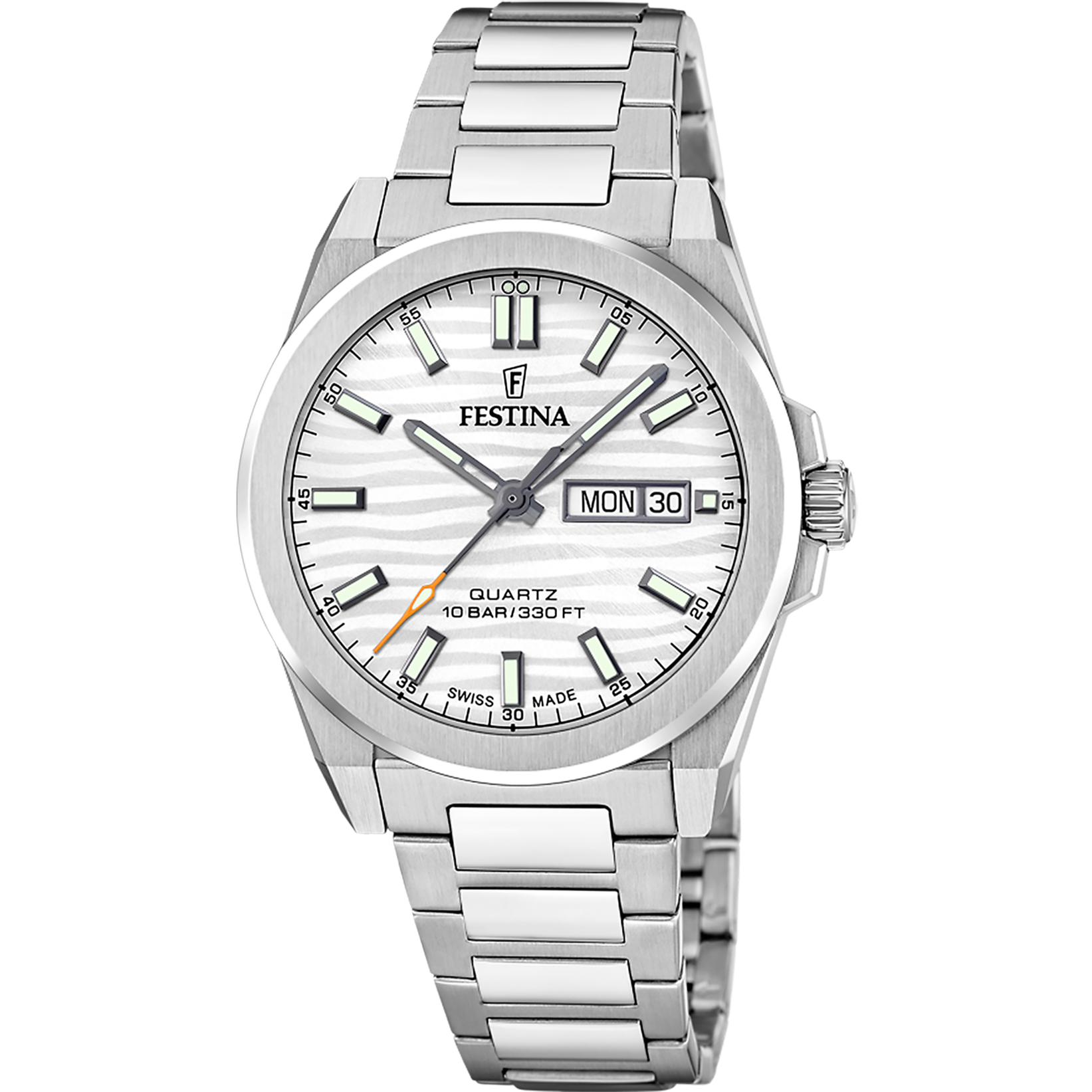 Relógio festina swiss made f20073/1 prata cinza homem_PRODUCT